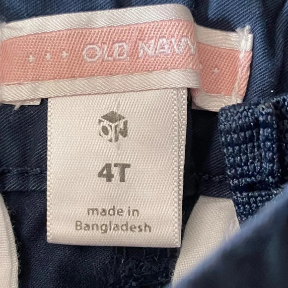OLD NAVY EUC GIRLS BLUE PANTS BOTTOMS SUMMER SPRING CASUAL SCHOOL SIZE 4T - Picture 2 of 4